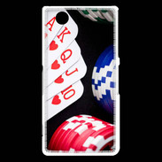 Coque Sony Xperia Z3 Compact Quinte poker