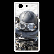 Coque Sony Xperia Z3 Compact Casque de moto vintage