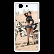 Coque Sony Xperia Z3 Compact Moto cross sexy 
