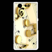 Coque Sony Xperia Z3 Compact Portée de notes en or