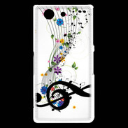Coque Sony Xperia Z3 Compact Farandole de notes de musique 1