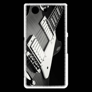 Coque Sony Xperia Z3 Compact Guitare en noir et blanc