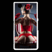 Coque Sony Xperia Z3 Compact Fille sexy sous vêtements rouges