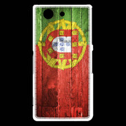 Coque Sony Xperia Z3 Compact Drapeau Portugal imitation bois