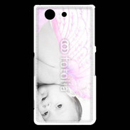 Coque Sony Xperia Z3 Compact Bébé ailes d'ange rose