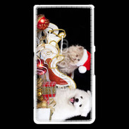 Coque Sony Xperia Z3 Compact Chaton et Chiot Noël