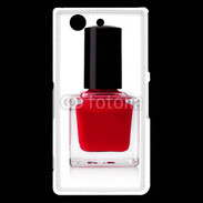 Coque Sony Xperia Z3 Compact Vernis rouge esthéticienne