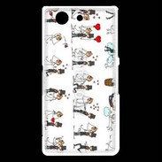 Coque Sony Xperia Z3 Compact Bande dessinée de mariés