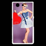 Coque Sony Xperia Z3 Compact femme glamour coeur style betty boop