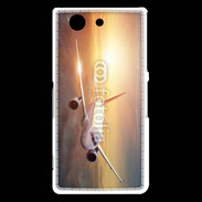 Coque Sony Xperia Z3 Compact Avion de ligne au coucher de soleil