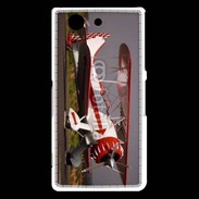 Coque Sony Xperia Z3 Compact Biplan blanc et rouge