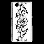 Coque Sony Xperia Z3 Compact Tatouage de fleurs 5