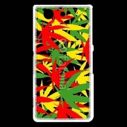 Coque Sony Xperia Z3 Compact Fond de cannabis coloré