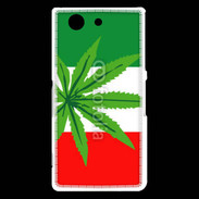 Coque Sony Xperia Z3 Compact Drapeau italien cannabis