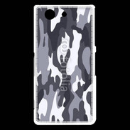 Coque Sony Xperia Z3 Compact Camouflage gris et blanc