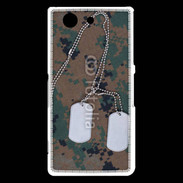 Coque Sony Xperia Z3 Compact plaque d'identité soldat américain