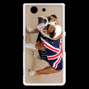 Coque Sony Xperia Z3 Compact Bulldog anglais en tenue