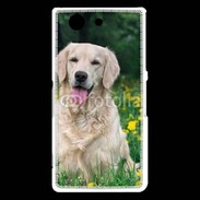 Coque Sony Xperia Z3 Compact Portrait de Chien Golden 5