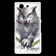 Coque Sony Xperia Z3 Compact Loup en dessin 100
