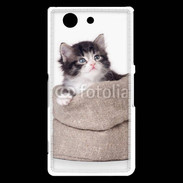 Coque Sony Xperia Z3 Compact Chaton dans un sac