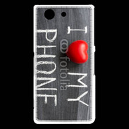 Coque Sony Xperia Z3 Compact J'aime mon téléphone