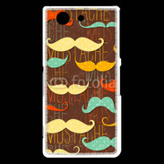 Coque Sony Xperia Z3 Compact Fond en moustache