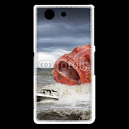 Coque Sony Xperia Z3 Compact Enorme poisson chassant bateau de pêcheurs