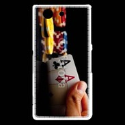 Coque Sony Xperia Z3 Compact Poker paire d'as