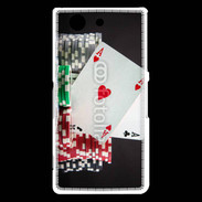 Coque Sony Xperia Z3 Compact Paire d'as au poker 6