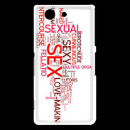 Coque Sony Xperia Z3 Compact Nuage de mots sexy 2