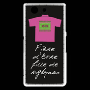 Coque Sony Xperia Z3 Compact Fille de rugbyman Bonus offensif-défensif Noir