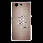 Coque Sony Xperia Z3 Compact Aimer Rouge Citation Oscar Wilde