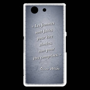 Coque Sony Xperia Z3 Compact Femmes comprises Bleu Citation Oscar Wilde