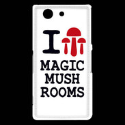 Coque Sony Xperia Z3 Compact I love Mushrooms