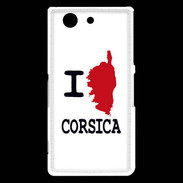 Coque Sony Xperia Z3 Compact I love Corsica 3