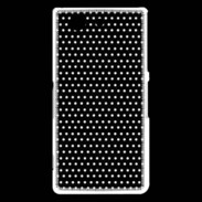 Coque Sony Xperia Z3 Compact pois noir & blanc