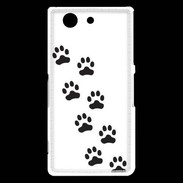 Coque Sony Xperia Z3 Compact pattes de chats/chiens 1