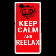 Coque Sony Xperia Z3 Compact Keep Calm Reelax Rouge
