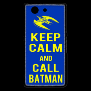 Coque Sony Xperia Z3 Compact Keep Calm Batman Bleu