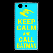 Coque Sony Xperia Z3 Compact Keep Calm Batman Cyan