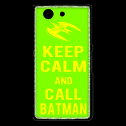 Coque Sony Xperia Z3 Compact Keep Calm Call Batman Vert pomme