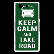 Coque Sony Xperia Z3 Compact Keep Calm Take road Vert