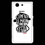 Coque Sony Xperia Z3 Compact Adishatz Humour Doubs