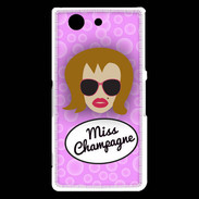 Coque Sony Xperia Z3 Compact Miss Champagne Rousse