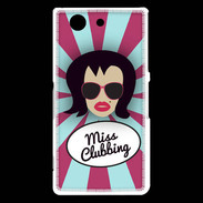 Coque Sony Xperia Z3 Compact Miss Clubbing Brune
