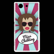 Coque Sony Xperia Z3 Compact Miss Clubbing Chatain