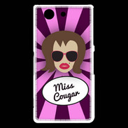 Coque Sony Xperia Z3 Compact Miss Cougar Chatain