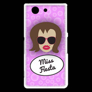 Coque Sony Xperia Z3 Compact Miss Fiesta Chatain