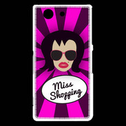 Coque Sony Xperia Z3 Compact Miss Shopping Brune