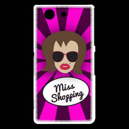 Coque Sony Xperia Z3 Compact Miss Shopping Chatain